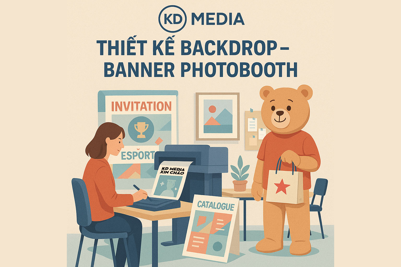 Thiết kế Backdrop - Banner - Photobooth