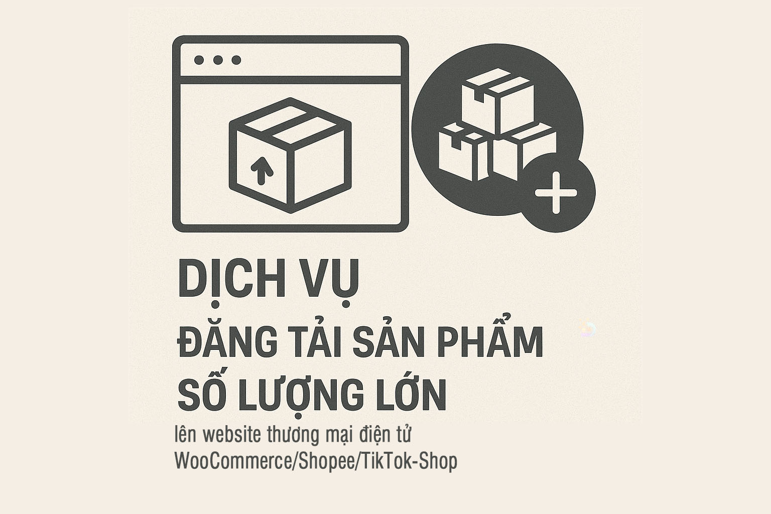 Đăng sản phẩm số lượng lớn lên website Thương mại điện tử