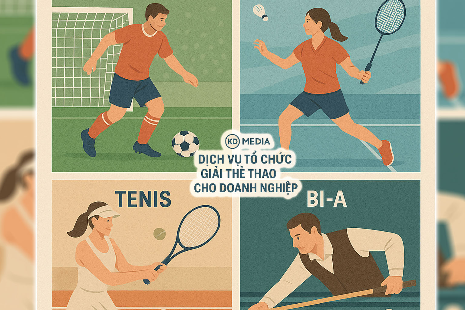 Tổ chức giải thể thao cho Doanh nghiệp