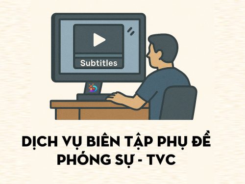 Dịch vụ Biên tập phụ đề phóng sự - TVC | Gói D