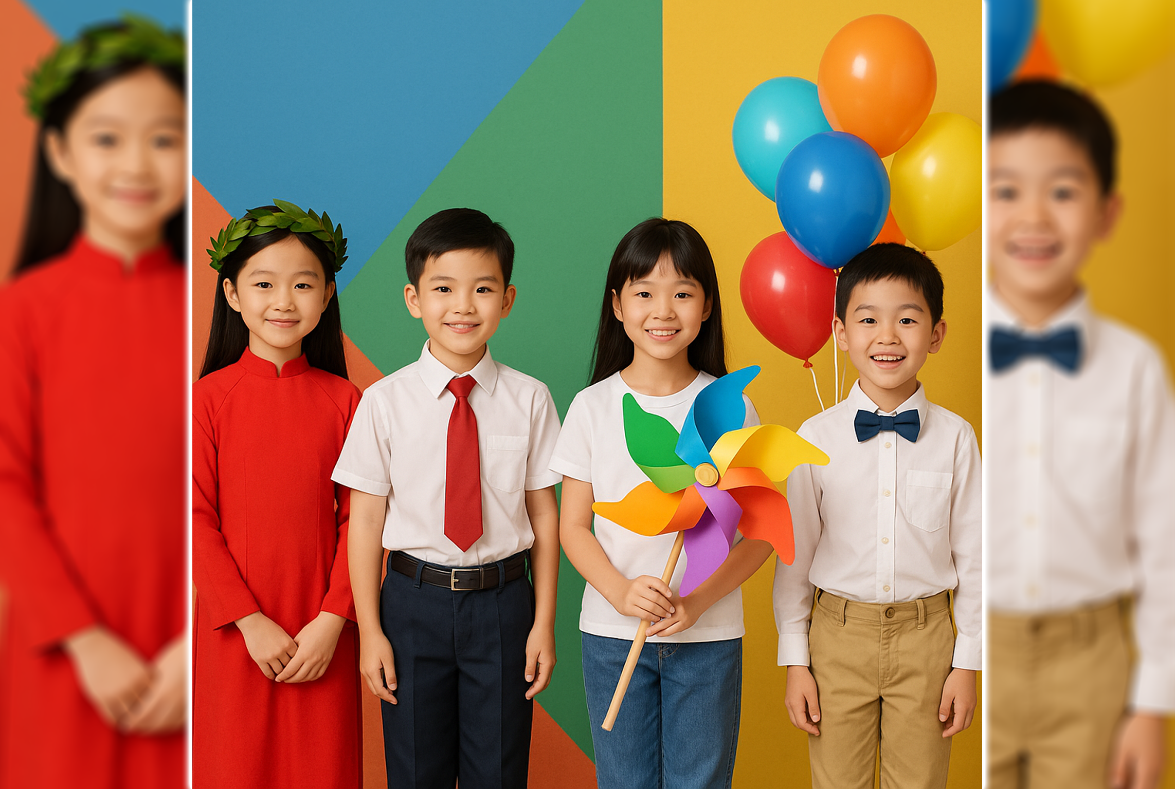 Dịch vụ Thuê phụ kiện chụp ảnh kỷ yếu Tiểu học | Gói B